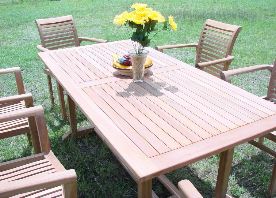 PC TEAK STACKING GARDEN OUTDOOR PATIO FURNITURE R12  